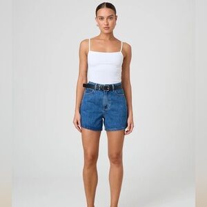 Glassons High Waisted Dark Wash Denim Shorts - Please see description for sizing